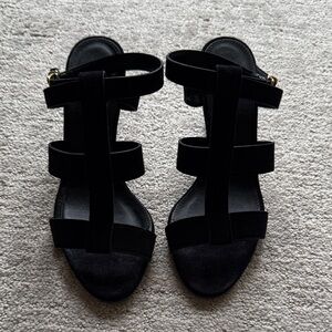 J. Crew Black Strappy Sandals